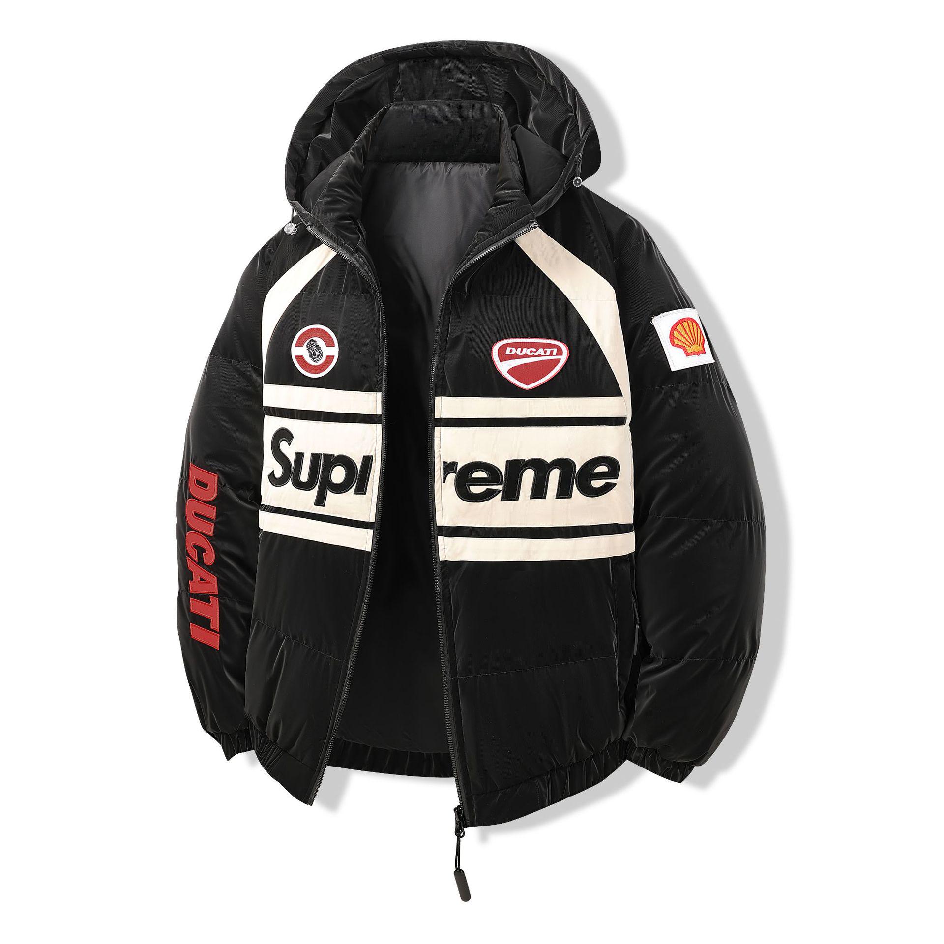 

American Cotton Street Jacket: Trendy Unisex Autumn/Winter Velvet Jacket XL чорний