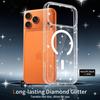 High-End Glitter Transparent Magnetic Case for Apple 16/17 Pro Max - Luxury, Lightweight, and Drop-Proof Protection