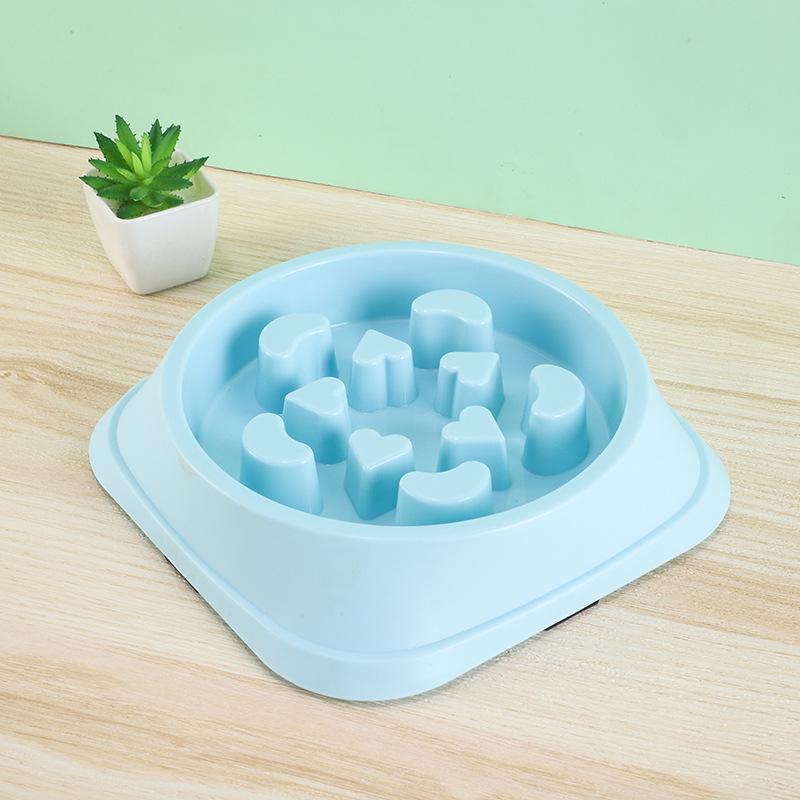 Cross-border Love Anti-Gulp Slow Feeder Bowl for Dogs and Cats