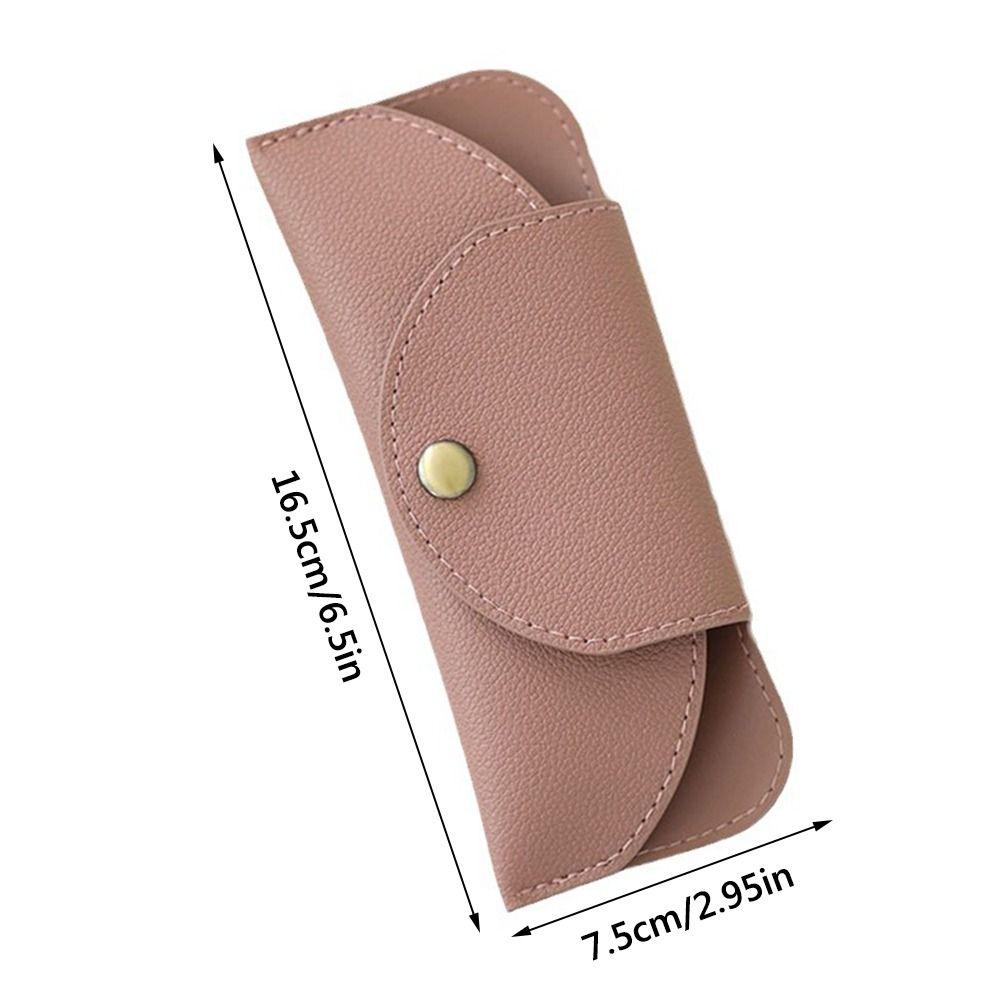 With Lanyard Sunglasses Pouch PU Leather SunGlasses Holder  Eyewear Accessories