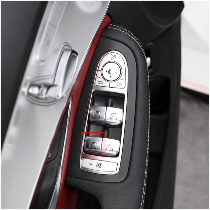 2059056811 Hintere Linke Elektrische Fensterheber Hauptschalter Reparaturknopf Abdeckkappe passend für Mercedes E-Klasse W213 S-Klasse W222 2016-