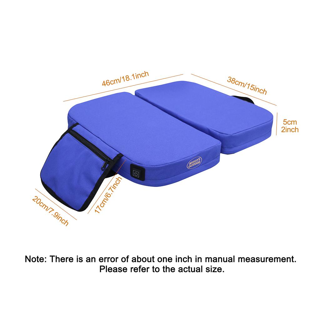 Electric Heated Seat Cushion Waterproof Outdoor Camping Seat Cushion USB Power Heating Seat Cushion for Park Stadium Car Travel