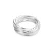 925 Sterling Silver Luxury Trendy Multiple Circles Ring For Women Men rings Fashion Unusual Birthday Party Wedding Charm Jewelry