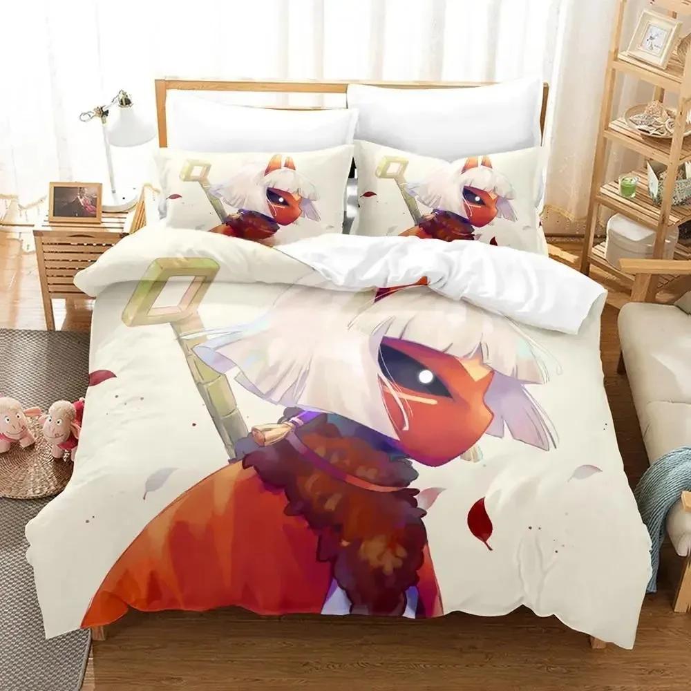 Spel SkyChildren of the Light Sängklädesset Tecknad Anime tredelat set Vuxen Barn Sovrum Påslakan Set 3D-tryck Kawaii sängar