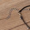 Vintage Bohemian Leather Women Summer Beach Sun Pendant Anklets Foot Chain Beads Charm