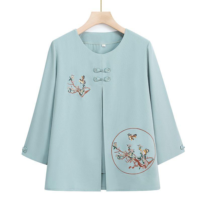 Women Summer Outfit Embroidered Shirt and Pants 2 Piece Set  Clothes