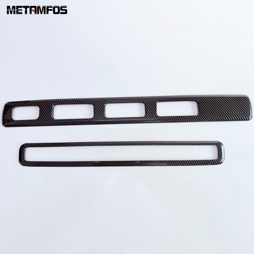 Interior Accessories For Honda Freed 2024 2025 2026 Carbon Fiber Rear Seat Air Conditioner Adjustable Switch Panel Cover Trim