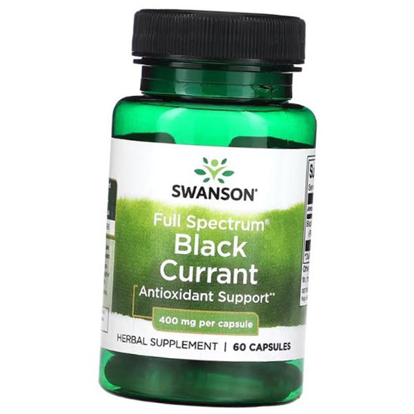 Blackcurrant Extract, Full Spectrum Black Currant 400, Swanson 60 Caps (71280345)