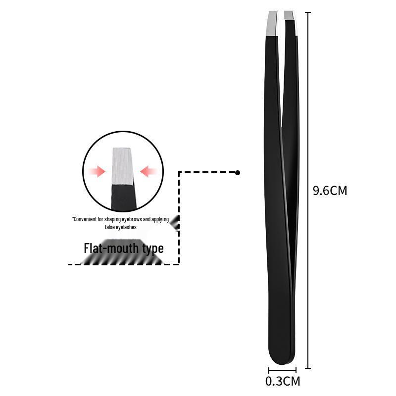 

Stainless Steel Slanted Tip Tweezers for Eyebrow and Beard Shaping, White Hair Removal Tool