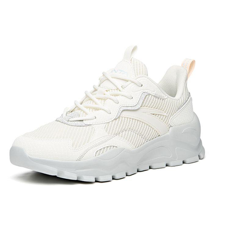 Anta Training Series Shock Absorbing Non-Slip Breathable Low-Top Training Shoes Women Sneakers White 922027022-1
