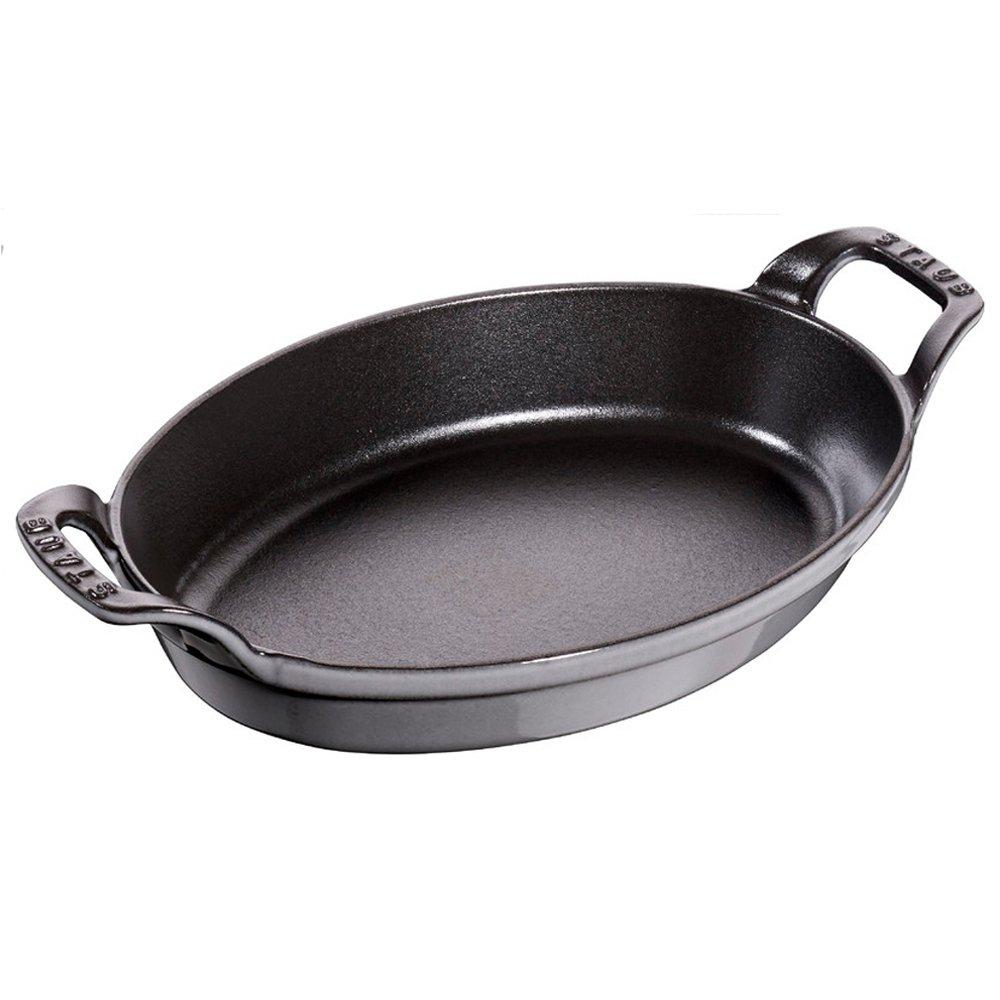 

Staub Oval Stackable 1302318 Dish, 24cm, Gray, (40509-562-0) [Used] серый
