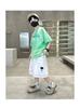 Boys' Summer Outfit Set 2026 New Trendy Children's Summer Tie Dye Gradient Short Sleeved Two-piece Set for Boys' Handsome Children's Clothing