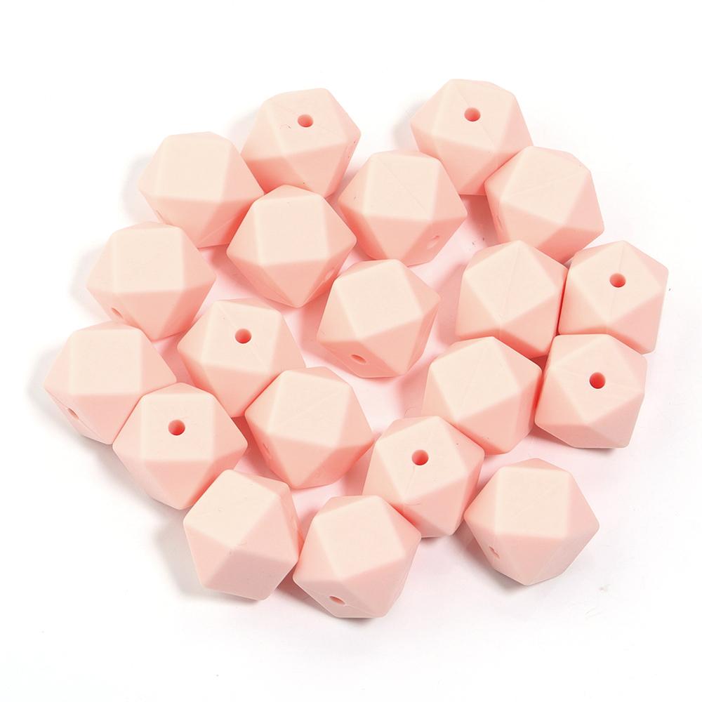 10pcs 19x14mm Hexagon Silicone Beads For Jewelry Making DIY Handmade Necklace Bracelets Phone Key Chain Decoration Accessories