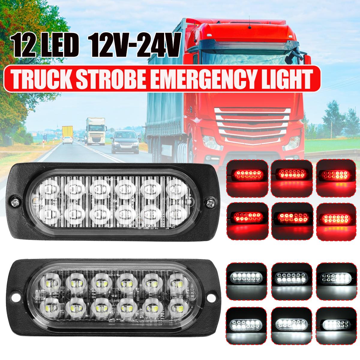 

12 светодиодов 12 В-24 В светодиодный боковой габаритный фонарь стробоскоп аварийной сигнализации мигающий световой индикатор для грузовика белый