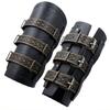 2lots Gothicism Leather Wristband Medieval Armors Bracers Unisex Wrist Bracers for Cosplayers and History