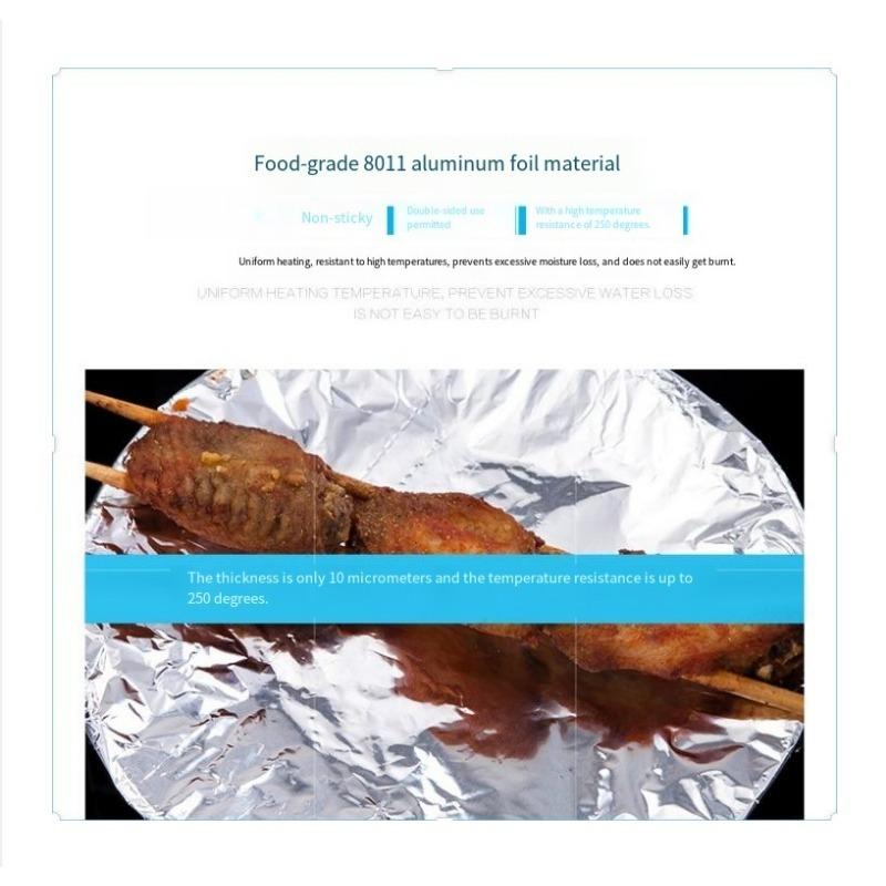 1Roll Barbecue Tinfoil Oven Paper Restaurant Thickened Aluminum Foil 5 Meters Barbecue Paper Roast Sweet Potato Barbecue Baking Greaseproof Paper
