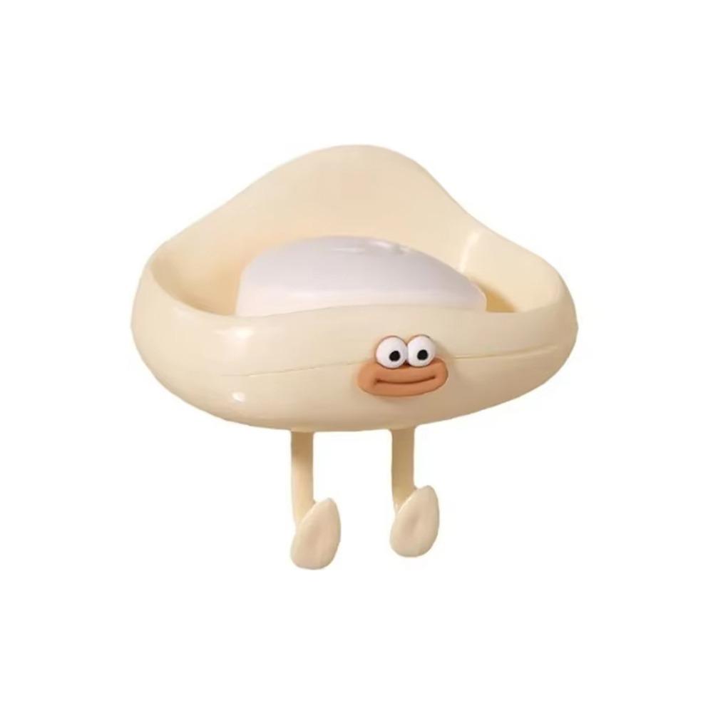 1Pcs Universal Punch Free Soap Box Multi-purpose Wall Mounted Soap Dish Box Cloud Cute Drainage Storage Rack Bathroom Supply