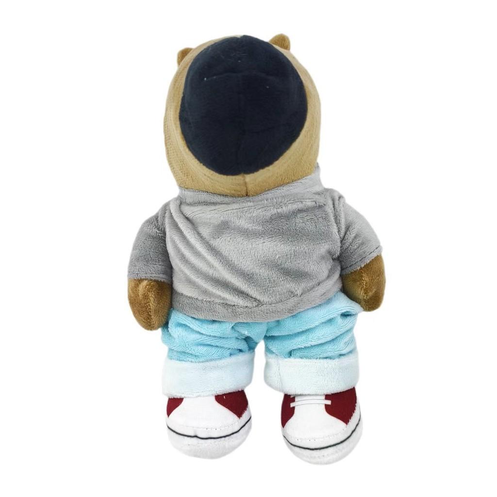 Chill Meme Guy Cartoon Dog Plush Toy Stuffed Animal Doll Kids Birthday Gift