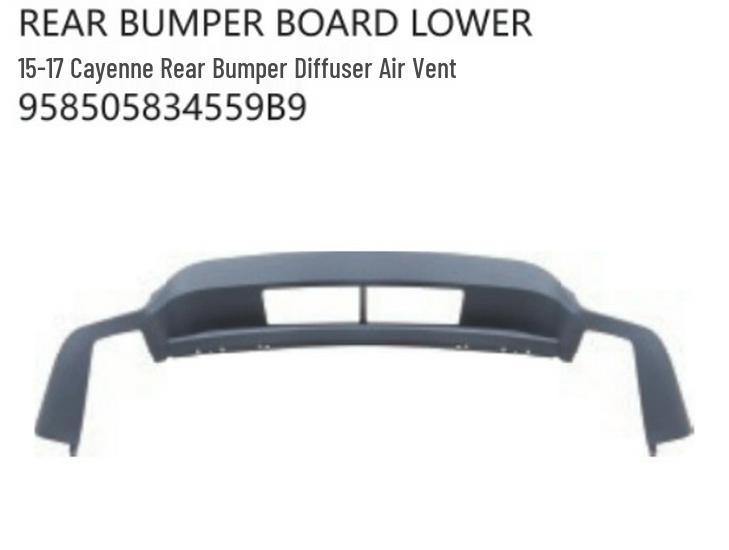 Porsche Cayenne (2015-2017) Rear Bumper Diffuser Air Vent, Part 958505834559B9