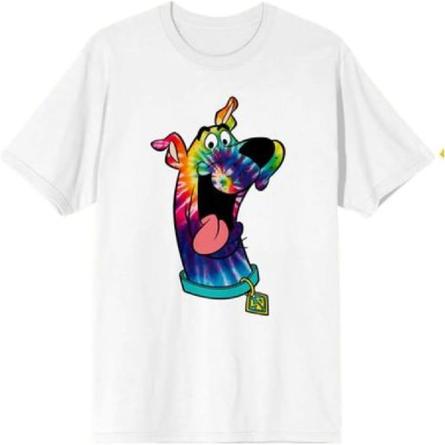 

Scooby-Doo Tie Dye Scooby Doo Face White T-Shirt XXXXXL білий