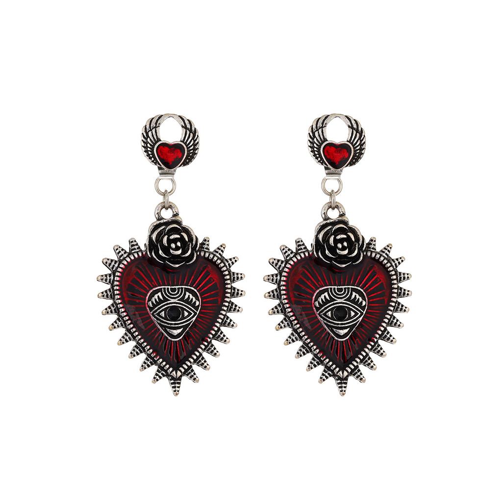 European and American Niche Style Halloween Spider Earrings Ins Personality Design Horror Elements Skull Stud Earrings