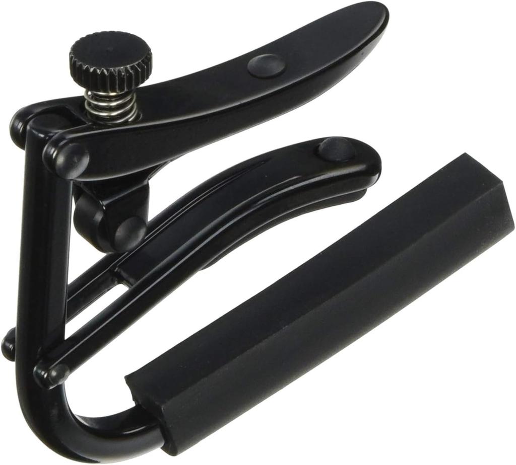 SHUBB Black Chrome Capo for Acoustic Guitar C-1K