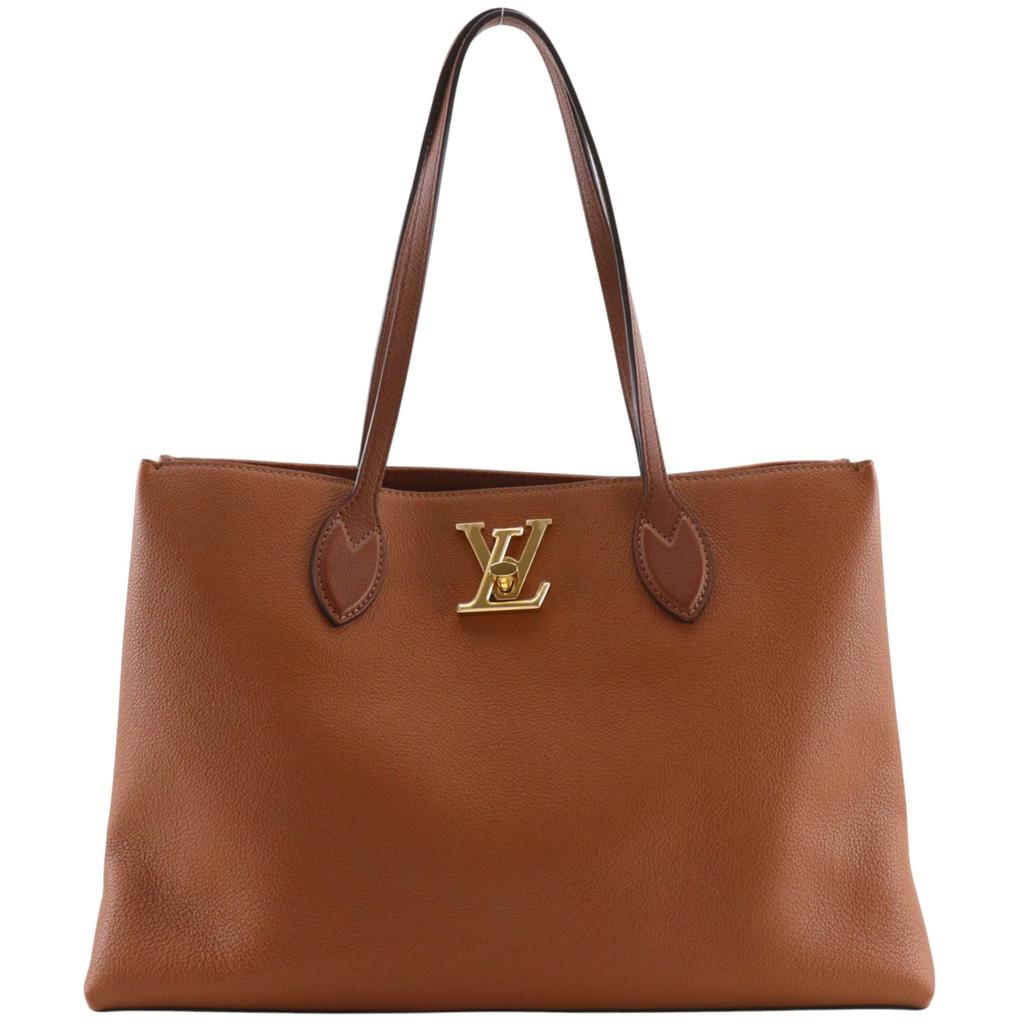 LOUIS VUITTON rock me shopper Tote Bag M58927 chataigne Brown Calfskin Women Used
