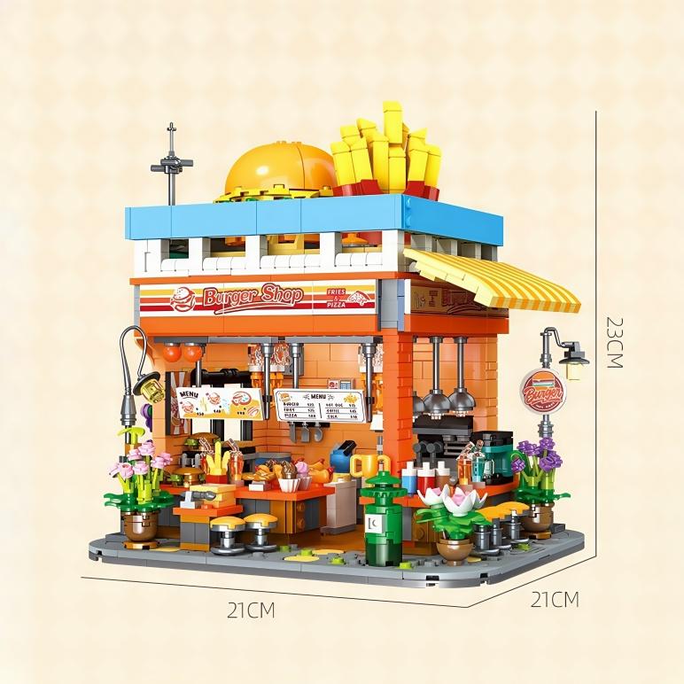 Medieval Architecture Mini Block Building Toys Ideal for Home or Office Decoration with Taverns Inns ManorsSo on LED - Lit