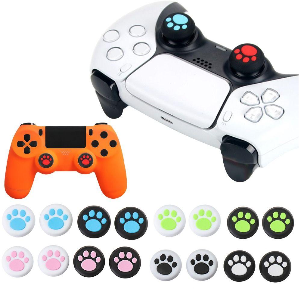 4 Pcs New Cover Analog Caps Silicone Thumb Sticks Grips Controller