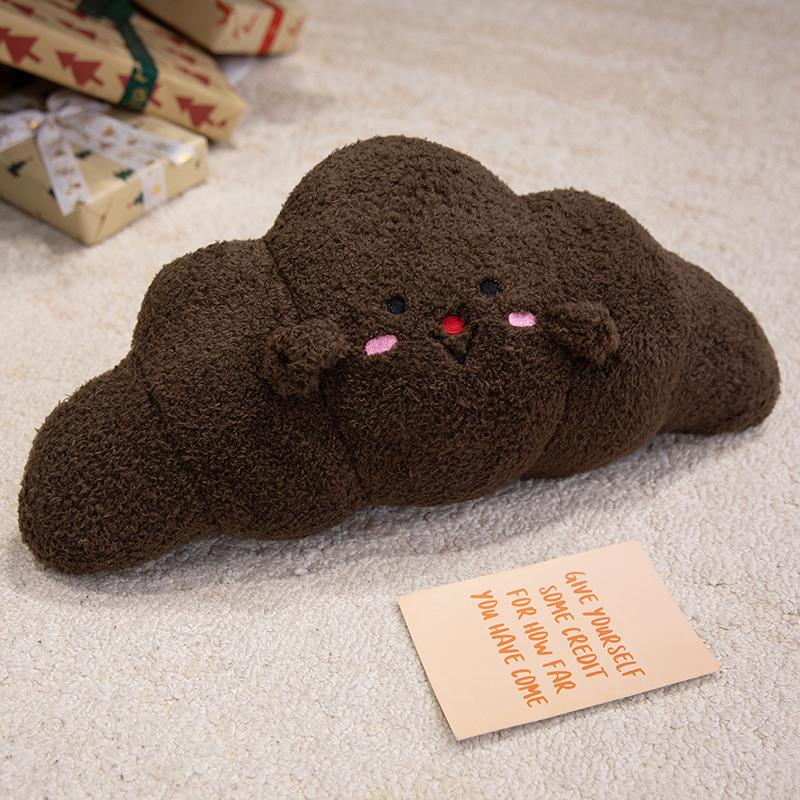 Adorable Croissant Doll Gentle Stuffed Bread Plush Toy Pillow Home Decoration Gentle Bread-Shaped Cushion great for daily use