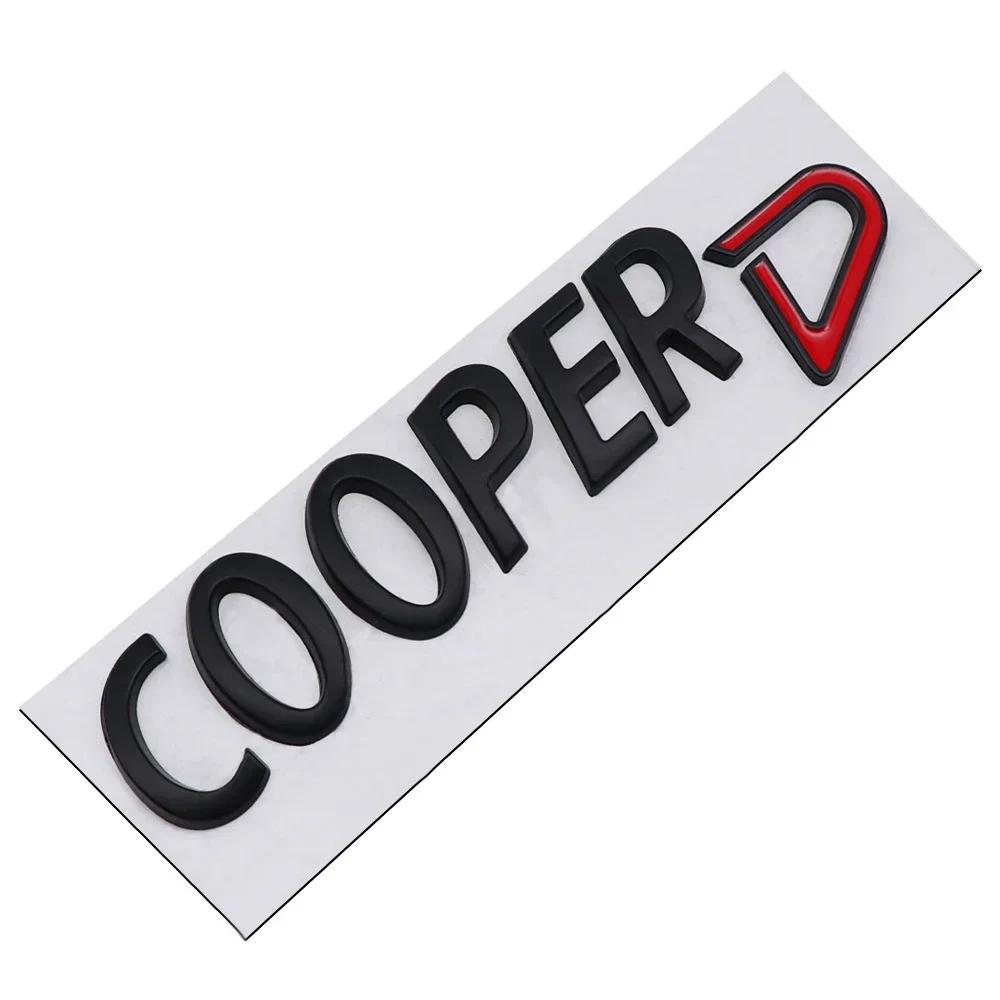 3D Metal COOPERS/D/SD Letter Badge Sticker Rear Trunk Emblem Decal High-Quality Automotive Exterior Accessories