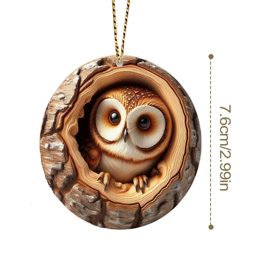 Christmas Ornaments Animal Christmas Ornaments 2D Acrylic  Animal Ornaments Acrylic Christmas Decor Cute Hanging Pendants