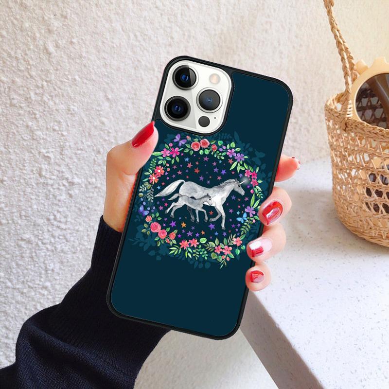 Horse Pony Pattern Phone Case for iPhone 17 Air 16 PRO MAX 15 14 PLUS 12 11 13 Back Cover Fundas Shell coque