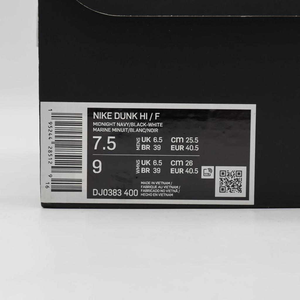 DJ0383-400 Nike Dunk High Fragment Design Tokyo Midnight Navy Black (Men's)