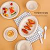 NHZHIW 8-inch Biodegradable Disposable Plates (30-pack)