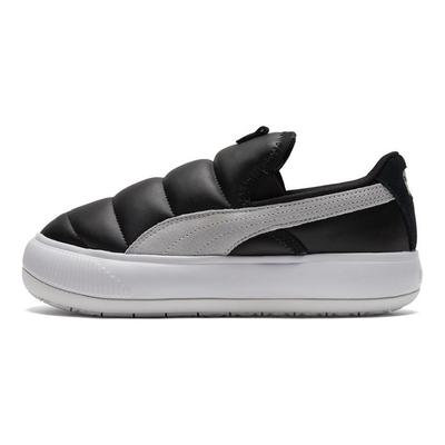 Suede Mayu Slip-On Casual Low-Top Sneakers Women Sneakers Black White 383827-01