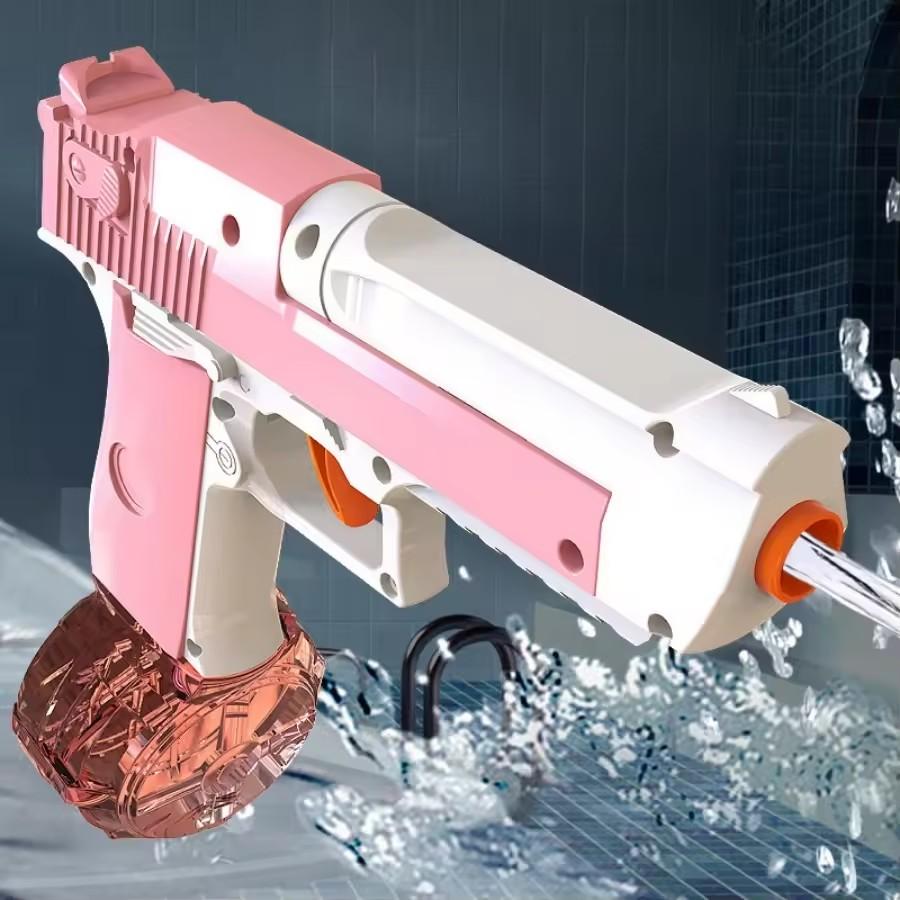 Kids Press Type Water Gun Manual Continuous Firing Squirt Gun Swimming Pool Toys Beach Outdoor Toy Large Capacity Water Pistol