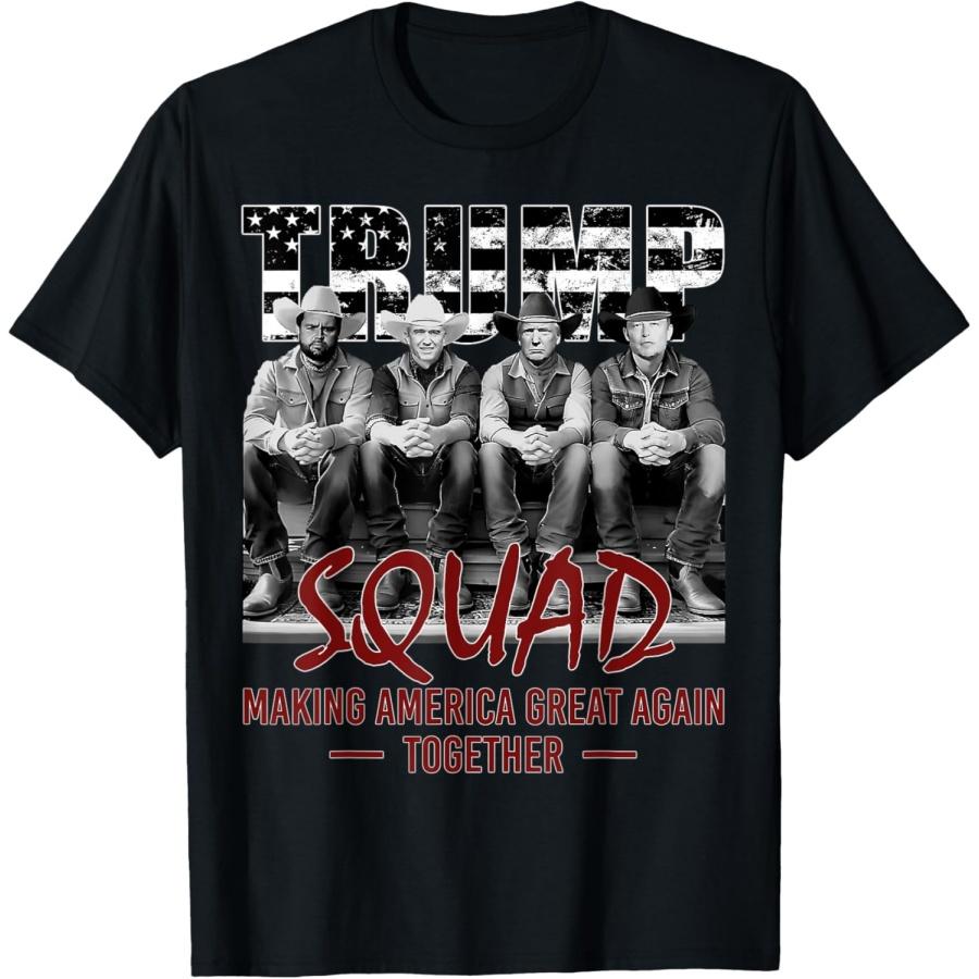 Футболка Трамп Вэнс Кеннеди Илон отряд Сделаем Америку Снова Великой S