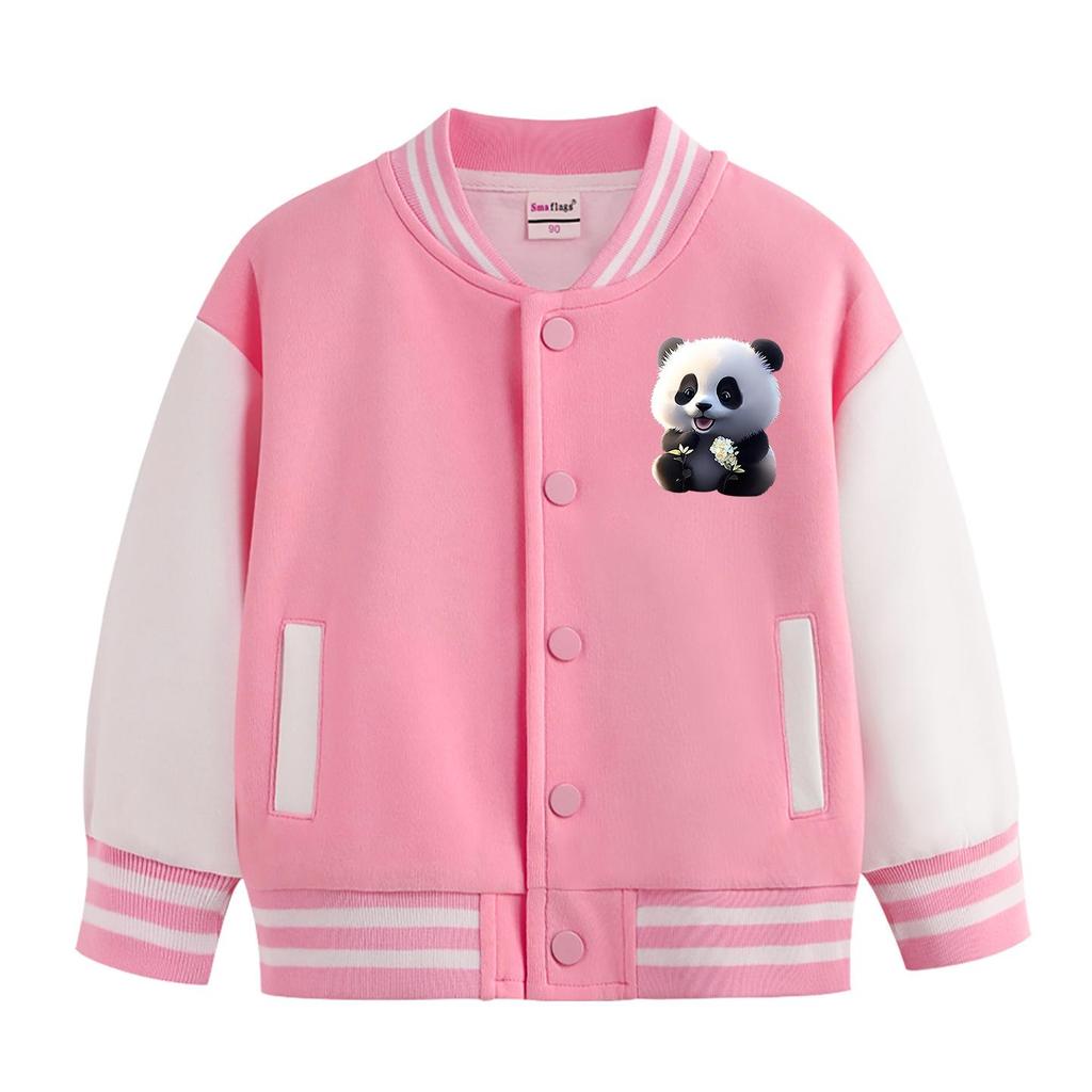 Kinder Fleece-gefütterte Baseballjacken - 2026 Frühling/Herbst Neuer Stil für Jungen & Mädchen, Perfekt für Kindergartenschuluniformen