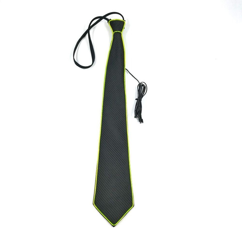 New Adjustable Light Up Neckties LED Luminous Props Funny Gift LED Light Up Tie Flashing Luminous Colored Ties Bar Party
