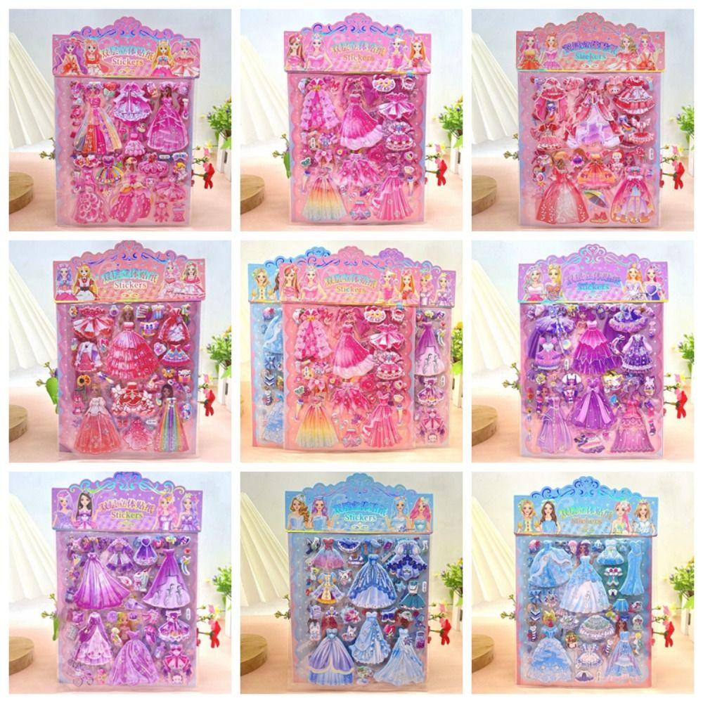 2 Sheets/Bag Decorative Foam Bubble Stickers Kawaii 3D Puffy Stickers  Kids Prizes