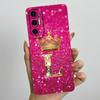 For Tecno Pova 3 6.9" Case Crown Letters Liquid SIlicone Soft TPU Phone Cases For Tecno Pova3 LF7n Camera Protection Back Cover