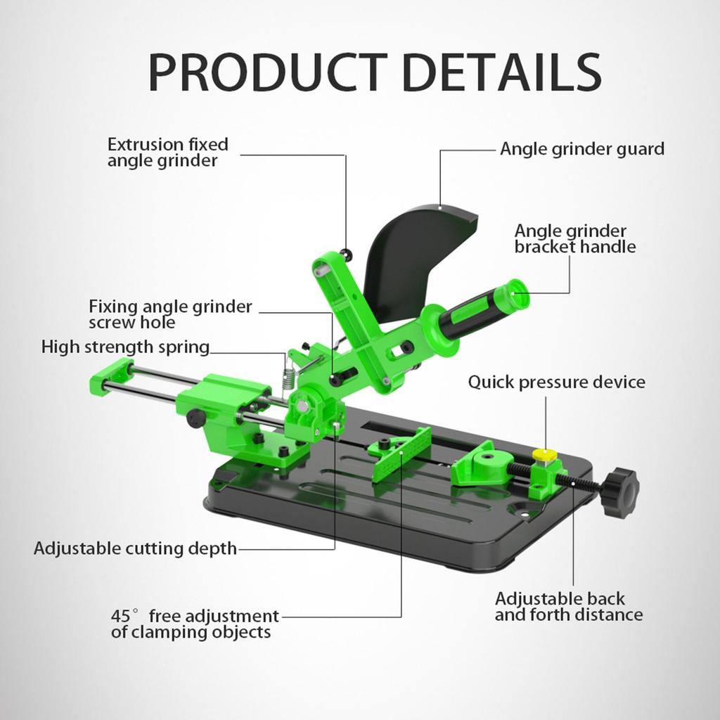 Angle Stand bracket Holder Metal Cutting Machine Aluminum body for 100/115/