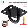 Qilu Anran Heavy-Duty U-Shaped Hanging Hooks (2-Pack)