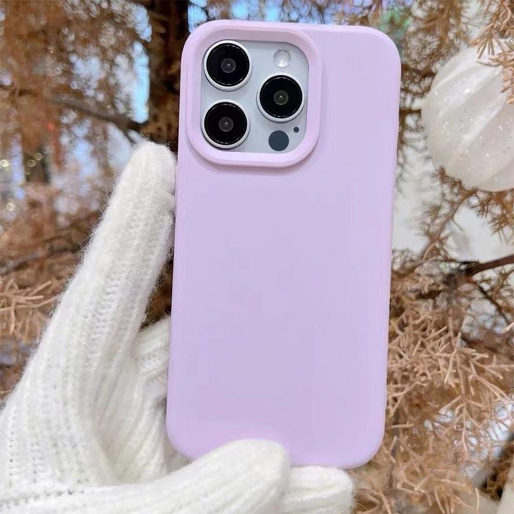 Macaron Klebreis Schale Handyhülle Dopamin Gelee Handyhülle Niedlich Original Handyhülle Einfarbig für Mädchen