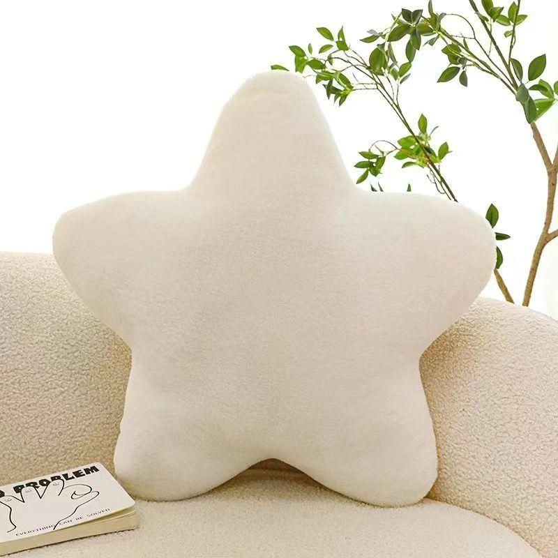 Ins New Star Throw Pillow Five-pointed Star Cushion Cute Plush Toy Sleeping Pillow Soft Girl Birthday Gift