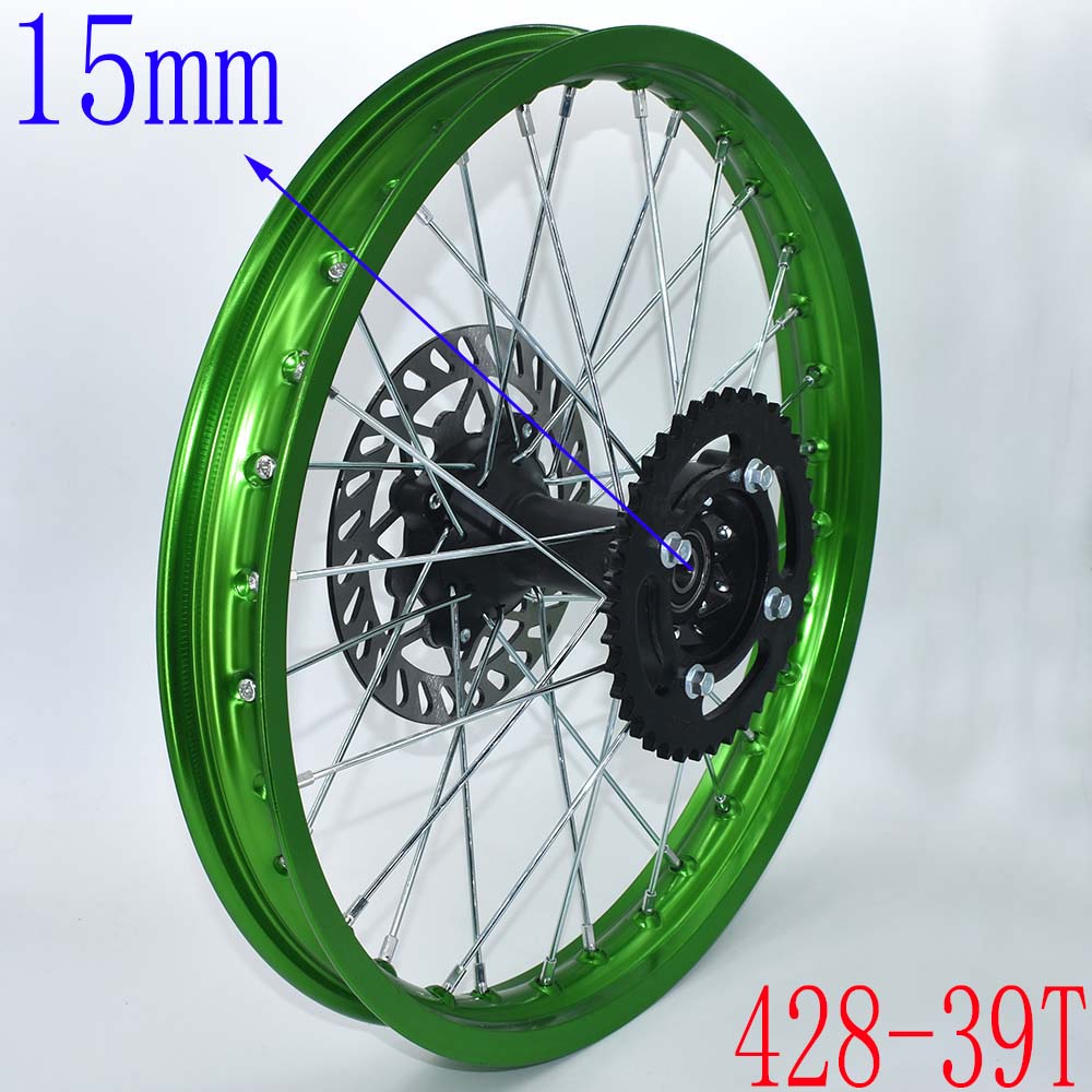 Rear Rims Aluminum Alloy Circle Of 17" Wheel 1.60 X 17" Inch with Disc Brake Sprocket for KLX CRF Kayo Apollo BSE Dirt Pit Bike