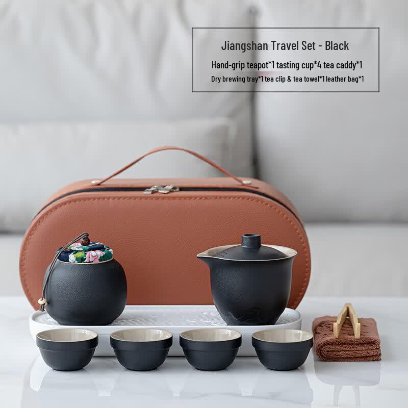 

Portable Ceramic Kung Fu Travel Tea Set