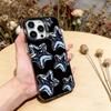 Heavy Metal Stars Series Phone Case For iPhone 17,16,15,14,13,12,11 Plus,Pro Max,XS,Colored Silver Plated Inside Cover