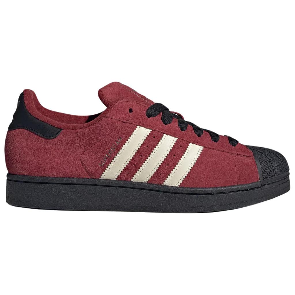 Adidas Originals Superstar 2 Versatile Comfortable Skate Shoes Unisex Skate Shoes Deep-Red JQ3220